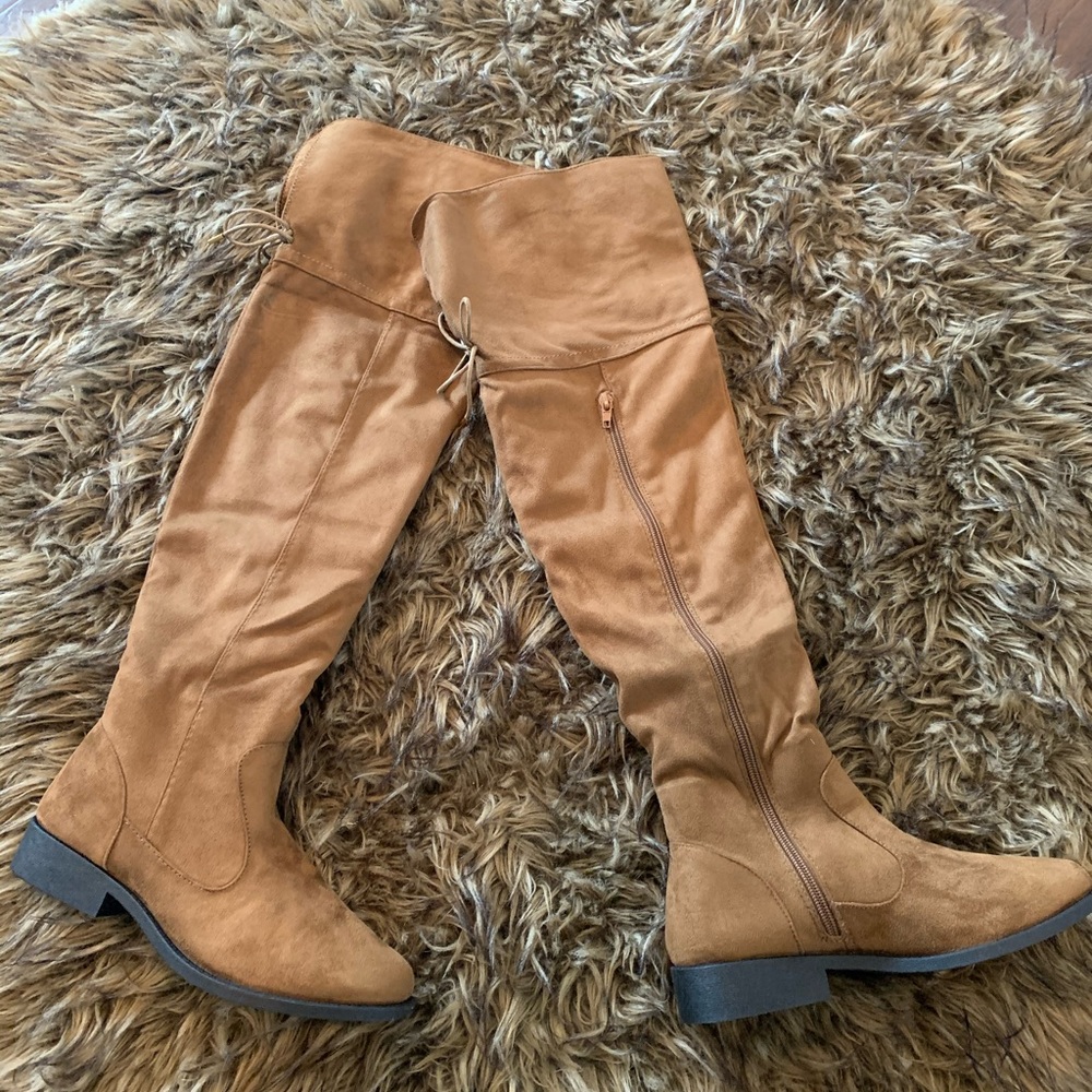 Brand New Coffee Suede Boot - Picture 2 of 6